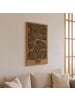 UNUS Kork Wandbild Weltkarte 61x41 cm Pinnwand aus Naturkork in Braun