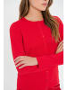 SAINT TROPEZ Strickjacke A8661, Classic fit in Chinese Red