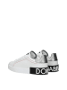 Dolce & Gabbana Weiß Leder Low Top Sneaker