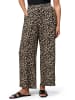 Zero  Palazzohose mit Leoprint 26 Inch in NatureBlack