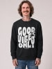 wat? Apparel Sweatshirt Good vibes only in Schwarz