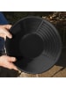 relaxdays 2 x Goldwaschpfanne in Schwarz/ Blau - (H)8 x Ø 38 cm