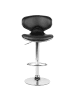 Beliani 2er-Set Drehhocker CONWAY in Schwarz/Silber
