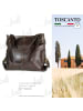 Toscanto Leder Schultertasche, Henkeltasche, Shopper Toscanto Tasche braun ca. 40cm