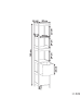 Beliani Badezimmerschrank APPROUAGUE in Weiß - (W) 30 x (H) 145 x (L) 30 cm