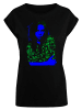 F4NT4STIC Extended Shoulder T-Shirt Billie Eilish Neon Backlit in schwarz