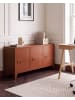 Beliani Büroschrank CARDIFF in Braun - (W) 120 x (H) 60 x (L) 40 cm