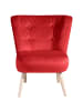 58 aufm Kessel SESSEL Kassi Bezug Samtvelours Buche natur / rot