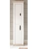 Furn.Design Bad-Hochschrank Pinie weiß, Oslo Pinie Landhaus, Badschrank, 42 x 200 cm