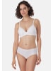 Schiesser Panty Invisible Cotton in Weiß / dunkelblau
