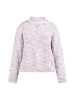 myMo Damen Strickpullover in Rosa Mehrfarbig