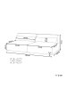 Beliani 3-tlg 2-Sitzer Sofa HELLNAR in Braun