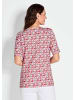 GOLDNER Multicolor-Shirt mit Halbarm, Rundhalsausschnitt in pink / gemustert