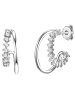 Glanzstücke München Creolen aus Sterling Silber mit Zirkonia in silber