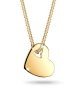 Elli Halskette 925 Sterling Silber Herz in Gold