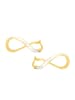 Amor Creolen Gold 375/9 ct, teilrhodiniert in Gold