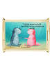 Mr. & Mrs. Panda Sofa Tablett Axolotl Liebe Design mit Spruch in Weiß