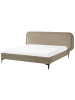 Beliani Doppelbett SUZETTE in Beige - (W) 208 x (H) 98 x (L) 212 cm