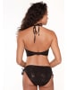 Linga Dore padded bikiniset Triangle in Schwarz Kupfer druck