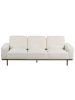Beliani 3-Sitzer Sofa SOVIK in Weiß/Schwarz - (W) 215 x (H) 72 x (L) 87 cm
