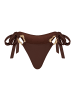 Moda Minx Bikinihose Hoop Tie in Brown