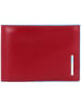 Piquadro Blue Square Geldbörse Leder 12,5 cm in rot