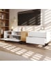 ABRIHOME TV-Schrank in Weiß 180x50x38 cm mit Holzoptik und minimalistischem Design