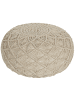 Beliani Pouf BERKANE in Beige - (W) 50 x (H) 30 x (L) 50 cm
