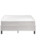 Beliani Doppelbett COUNTESS  in Grau/Braun - (W) 141 x (H) 53 x (L) 201 cm