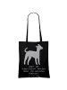 Mr. & Mrs. Panda Tote Bag Italienisches Windspiel mit Spruch in Schwarz