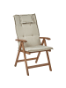 Beliani 6er-Set Gartenstuhl AMANTEA in Braun/Beige