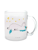 Mr. & Mrs. Panda Glas Einhorn Sternenhimmel ohne Spruch in Transparent