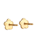Elli Ohrringe 925 Sterling Silber Blume in Gold