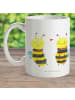 Mr. & Mrs. Panda Camping Tasse Biene Verliebt ohne Spruch in Weiß