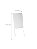 relaxdays Flipchart Whiteboard in Weiß - (B)60 x (H)90 cm