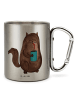 Mr. & Mrs. Panda Kaffeetasse Katze Dose ohne Spruch in Silber