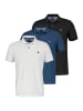 Lerros Poloshirt Basic in Weiß / blau / schwarz