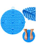 Wisam Round Acupressure Foot Massage Mat with Studs Blue 33 cm