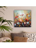 OnlyWow Leinwand Bilder Blumenmeer