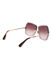 Max Mara Damen Sonnenbrillen Geometrisch Gold