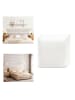 Yalion 4er-Set Wandkissen aus Stoff 30x30cm 3D Gepolsterte Wandpaneele in Beige