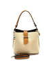 Florence Florence Schultertasche Leder beige, natur ca. 25cm