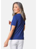 GOLDNER Knitterarmes Shirt mit Elasthan in royalblau