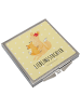 Mr. & Mrs. Panda Schminkspiegel Fuchs Mama mit Spruch in Gelb Pastell