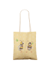 Mr. & Mrs. Panda shopping bag Hummeln Kleeblatt ohne Spruch in Gelb Pastell