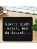 Mr. & Mrs. Panda Mousepad Spruch Selbstvertrauen und Klarheit mi... in Schwarz
