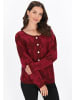 Usha Women Cardigan in burgundy