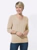 WITT WEIDEN V-Ausschnitt-Pullover in sand