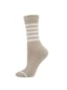 ewers Socken GOTS Ringel in dunkel beige meliert
