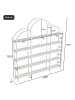 ABRIHOME Regal in Weiß 170x26x190 cm Wolkenform 5 Ebenen Stahl